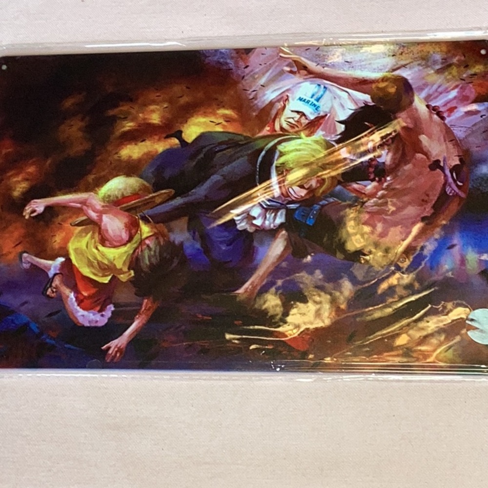 FINAL SALE PRICE Brand New Metal Anime Sign 8” x 12”